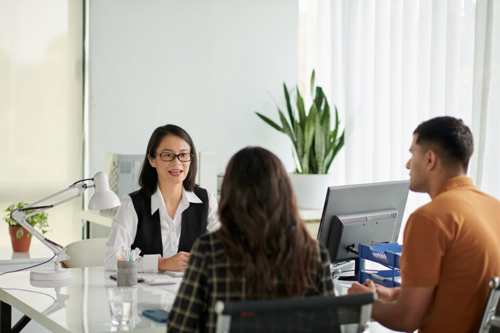 Lawyer Talking to Couple